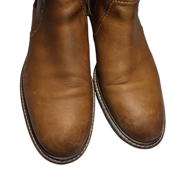 Johnston & Murphy Men\'s Chelsea Leather Boot Brown Color Size 11M